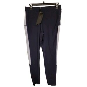 Zara Athleticz Womens Navy Blue Colorblock Running Leggings Pockets  XL